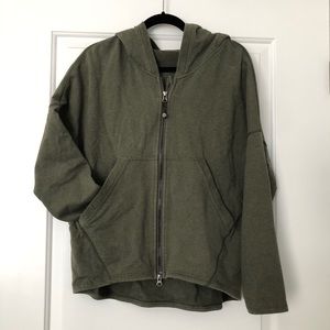 Lululemon Olive Green Zip Up Hoodie Size 8